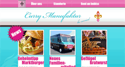 Desktop Screenshot of curry-manufaktur.de
